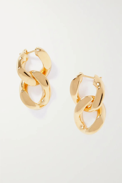 Gold-Tone Silver Earrings  from Bottega Veneta 