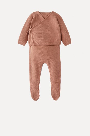 Premium Silk-Blend Knit Set from Zara