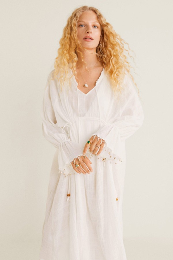 Shell Detail Dress