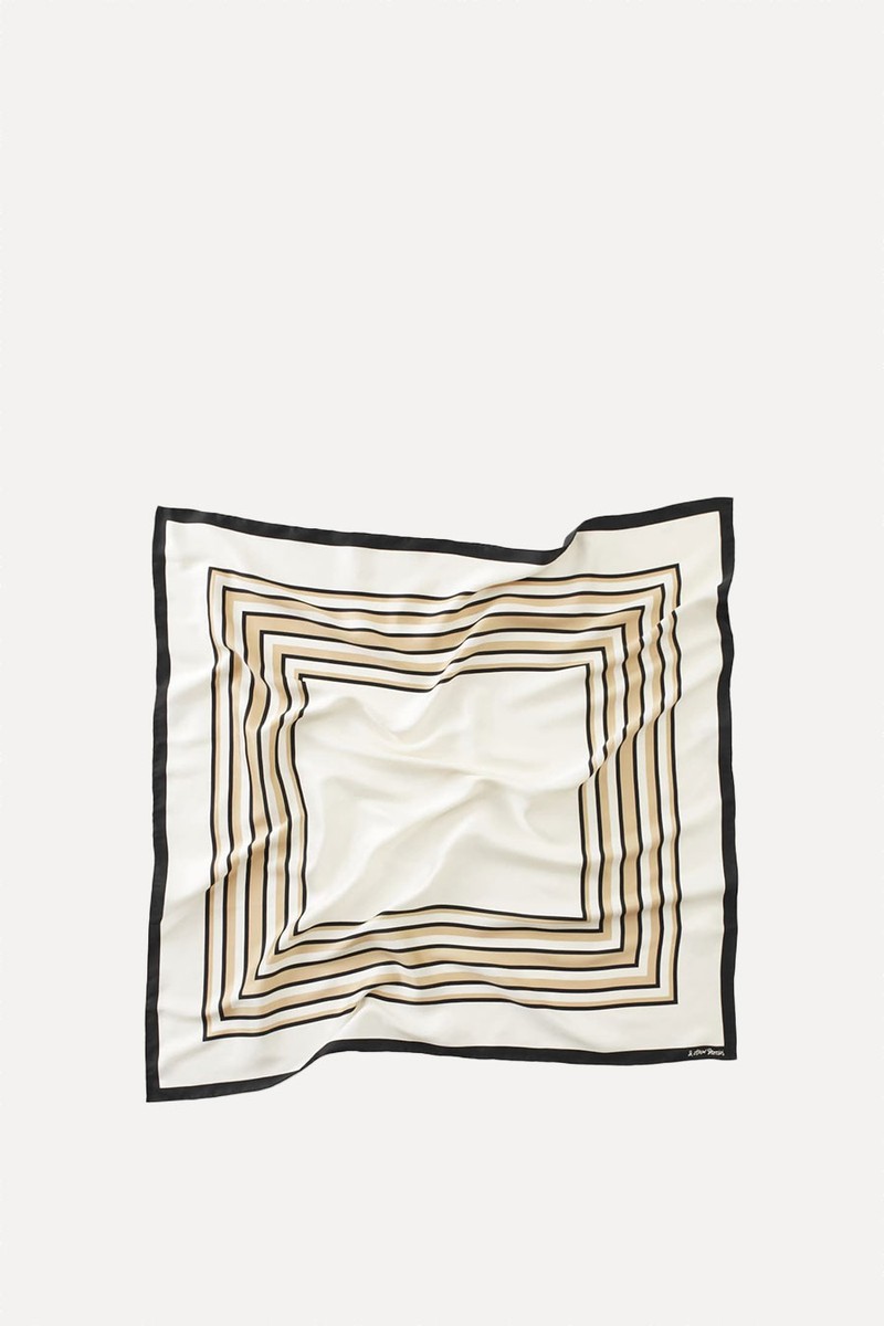 Graphic-Print Square Scarf