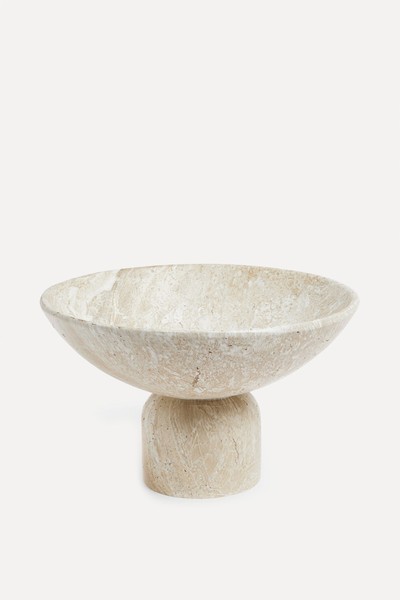 Natural Marble Effect Resin Sculptural Bowl from Next