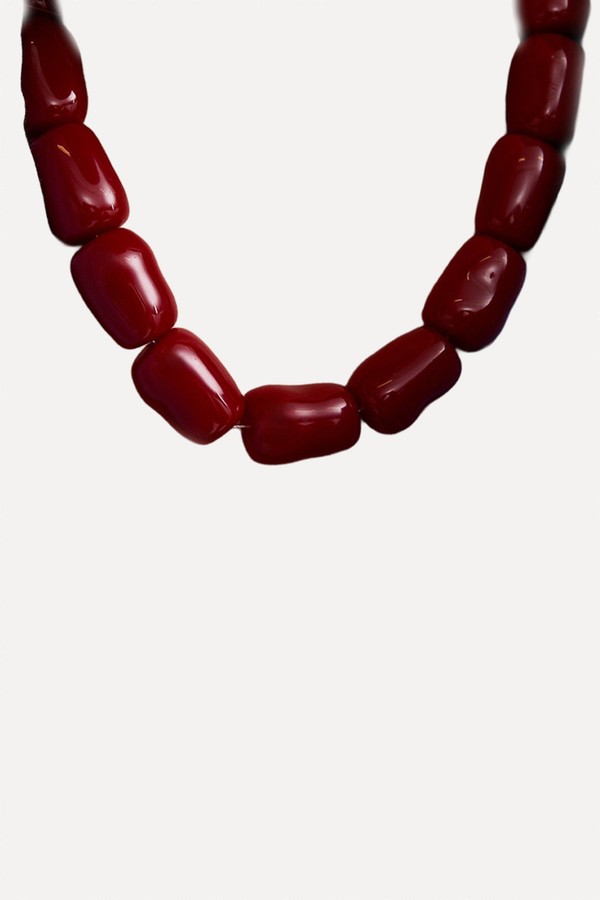 Square Resin Bead Necklace 