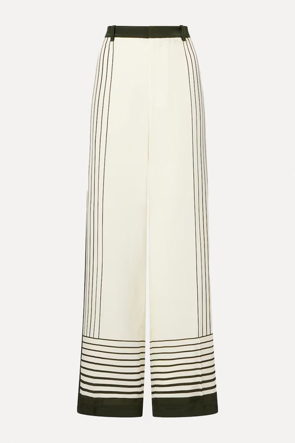 Leilana Crêpe De Chine Wide-Leg Pants from Sir