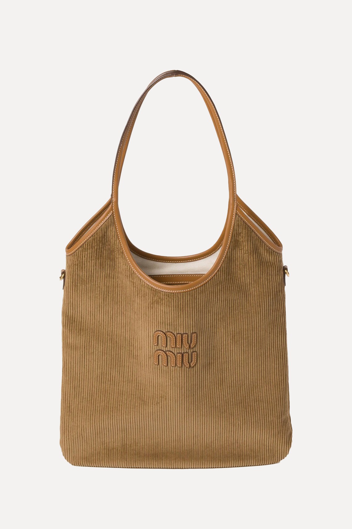 IVY Corduroy Shopping Bag from Miu Miu