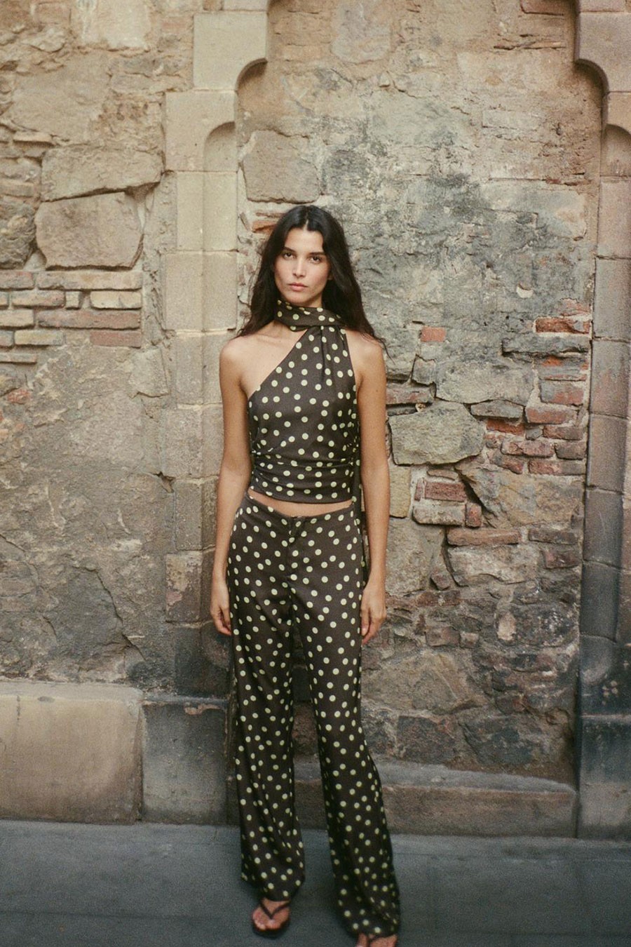 Satin Flare Trousers