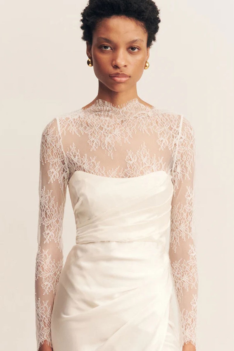 Lambent Lace Long Sleeve Bodysuit from Shona Joy