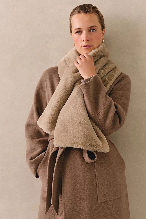 Recycled Faux Fur Scarf from The White Company