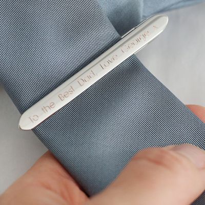 Personalised Fathers Day Tie Clip
