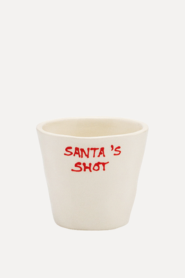 Santa's Shot Ceramic Espresso Cup from Anna + Nina