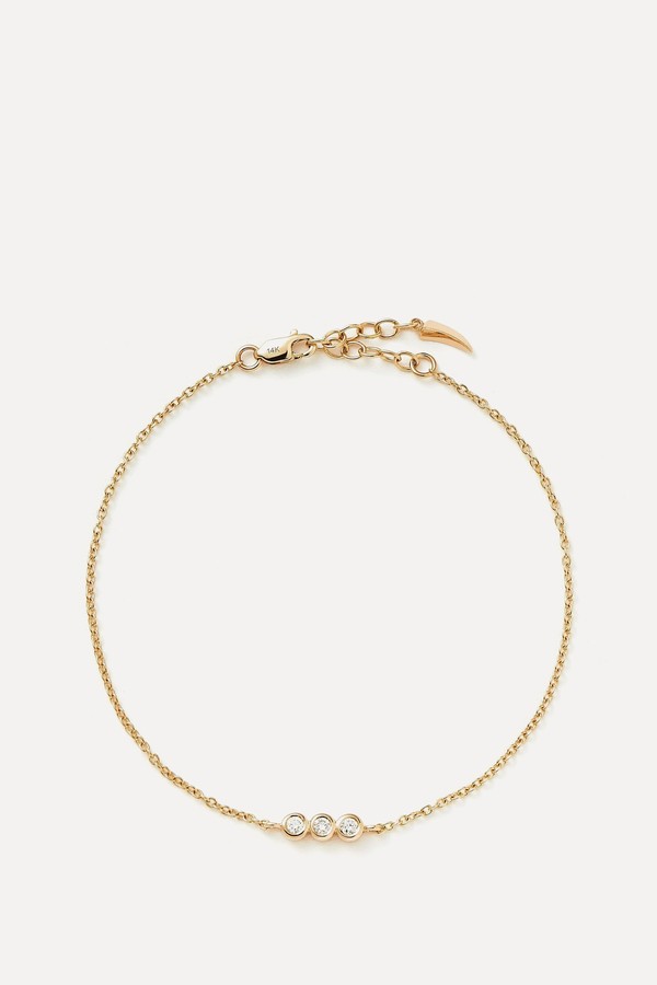 Fine Diamond Solitaire Trio Bracelet