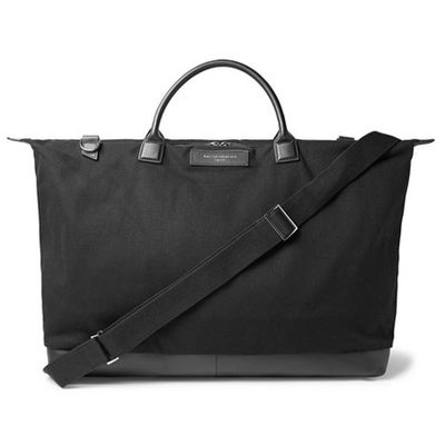 Hartsfield Leather-Trimmed Organic Cotton-Canvas Holdall from Want Les Essentials