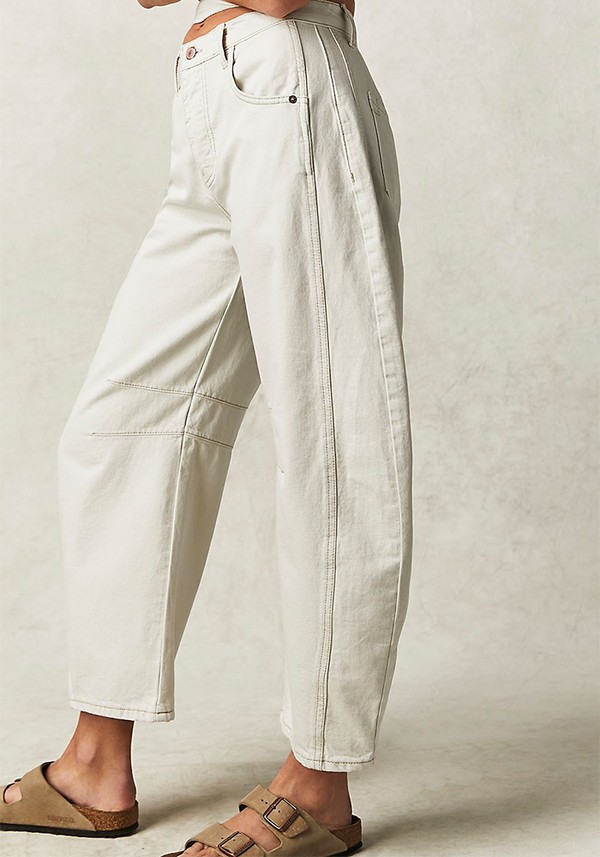 Lucky You Mid-Rise Barrel Jeans