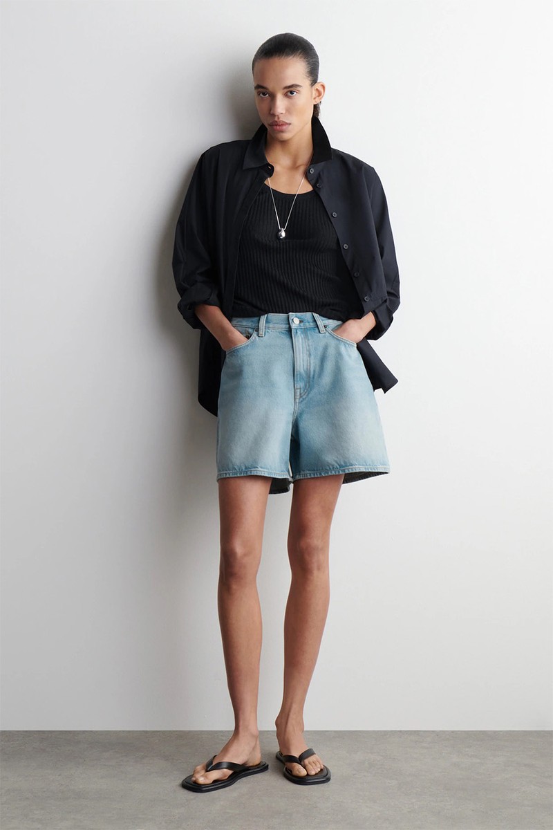 High-Rise Denim Shorts from COS