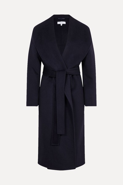 Freja Shawl Collar Blindseam Long Coat from Reiss