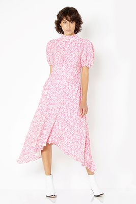 Pink Printed Jenna Midi Dress from Ghost