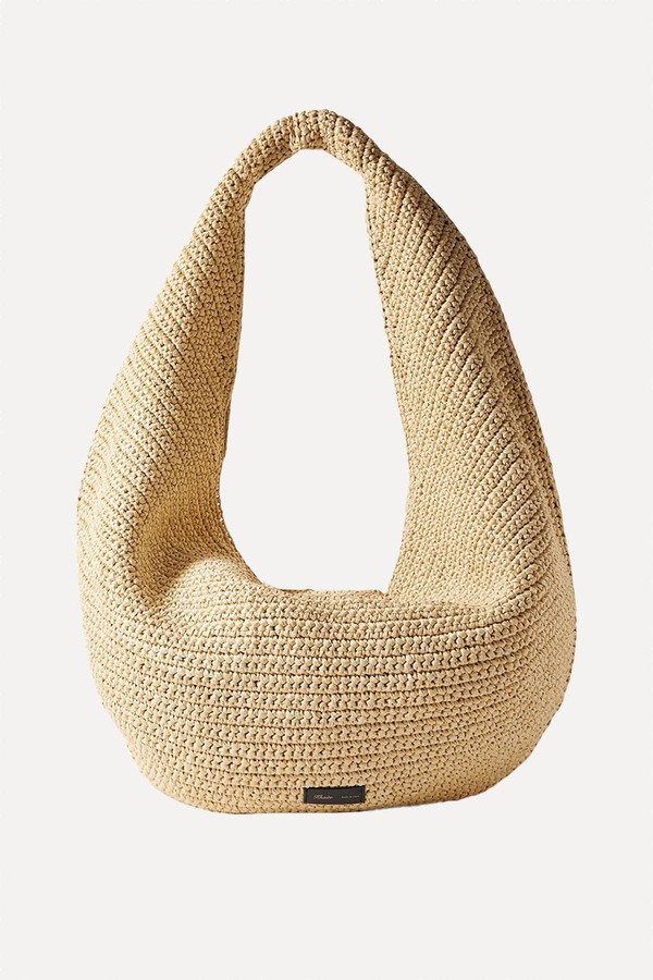 Olivia Large Raffia Shoulder Bag from Khaite