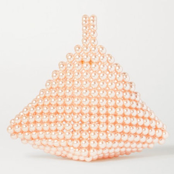 Le Bourgeon Rose Faux Pearl Tote from Vanina + Net Sustain