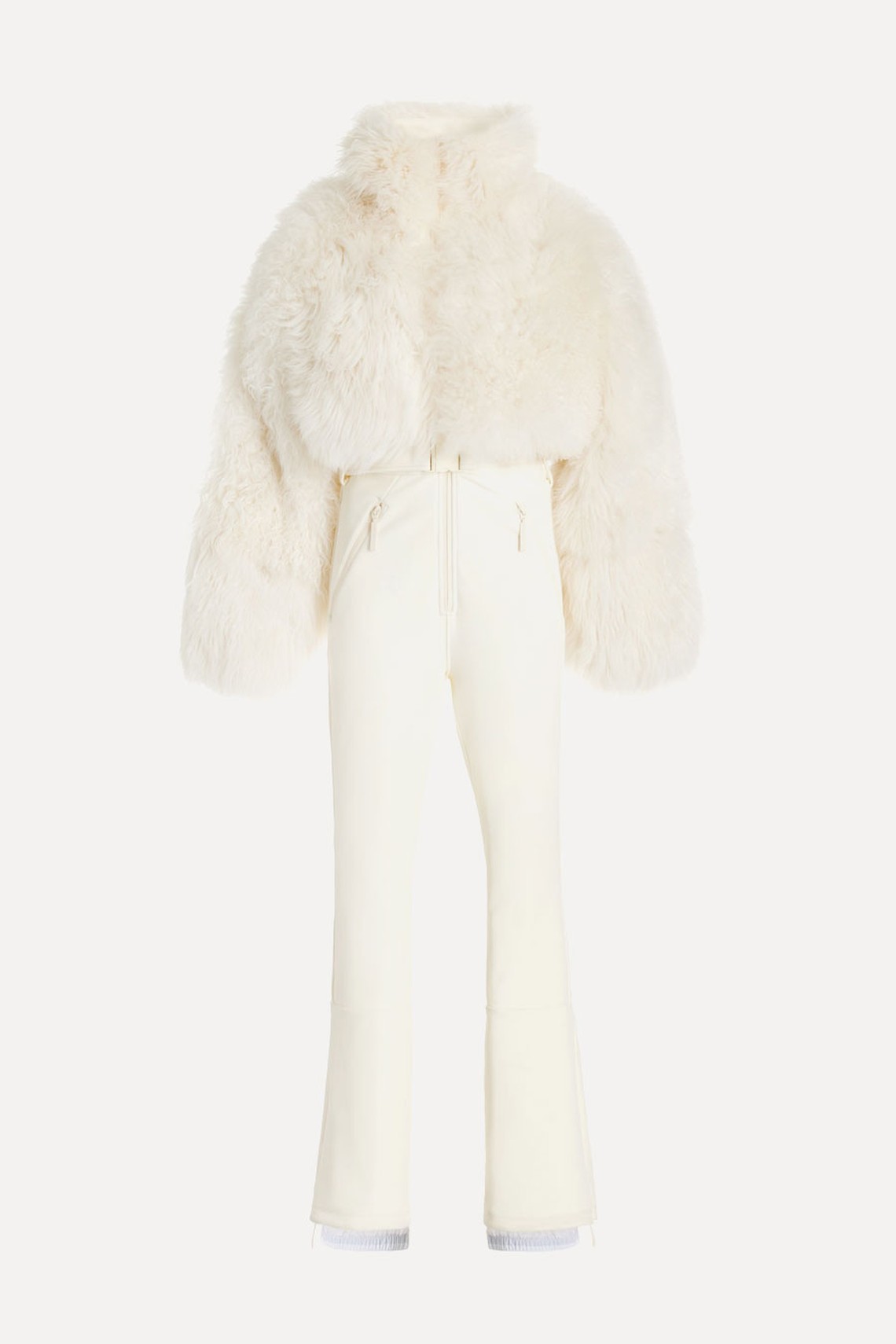 Nozawa Belted Shearling & Stretch-Jersey Ski Suit