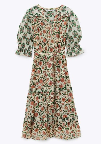 Printed Midi Dress from Zara