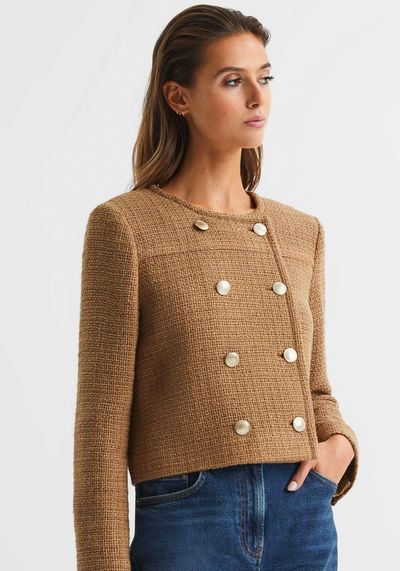 Esmie Cropped Double Breasted Jacket