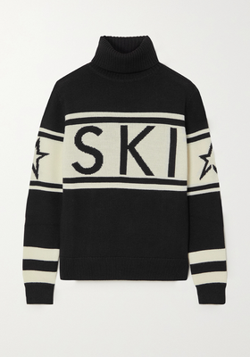 Schild Intarsia Merino Wool Turtleneck Sweater from Perfect Moment 