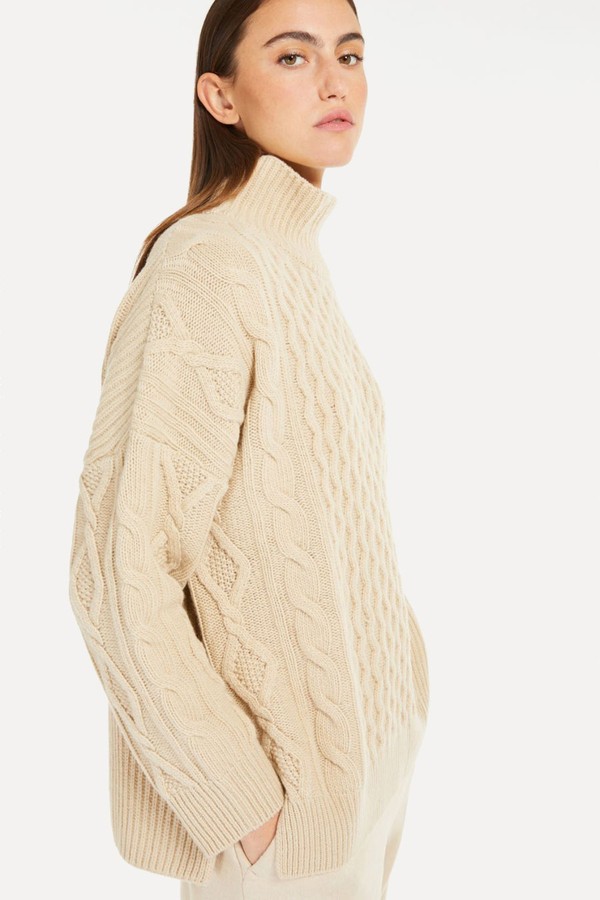 Wool Yarn Polo-Neck Sweater from Weekend Max Mara