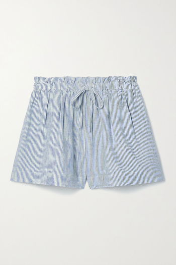 Asa Striped Linen Shorts from Ulla Johnson