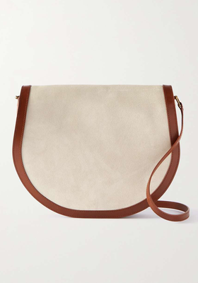 Sella Suede And Leather Shoulder Bag from Giuliva Heritage