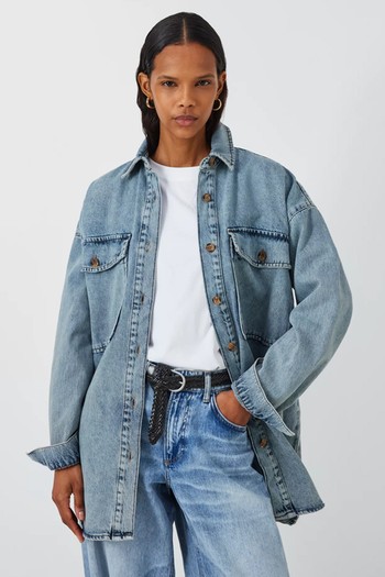 Maisie Denim Shacket from AND/OR