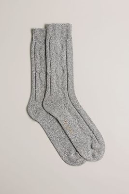 Cable Knit Hiking Socks
