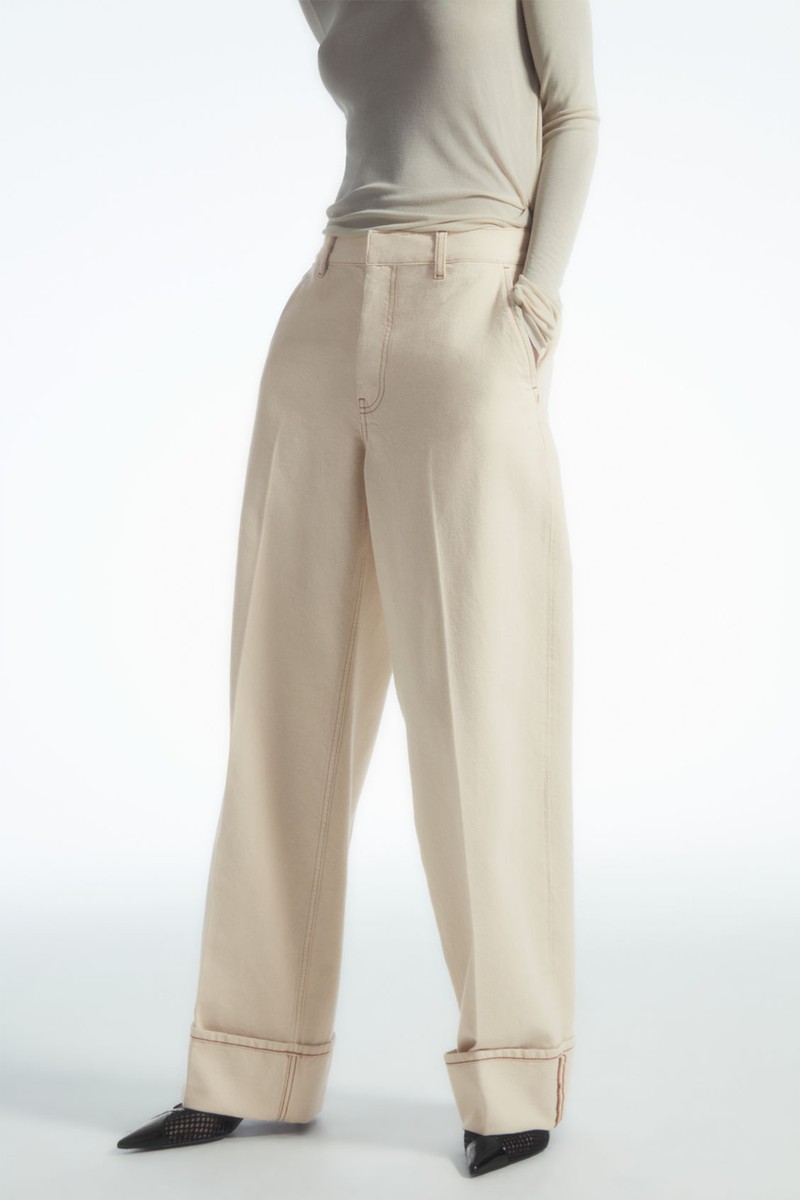 Turn-Up Denim Trousers from COS