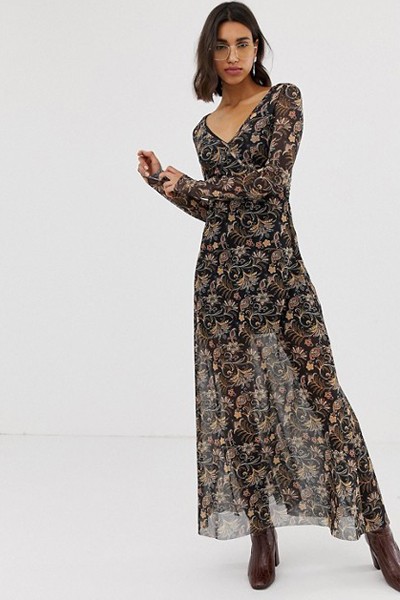 Paisley Print Maxi Dress from Stradivarius