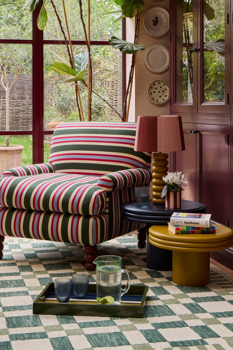 The Check Mate Wool Rug from Birdie Fortescue x Sarah Corbett-Winder
