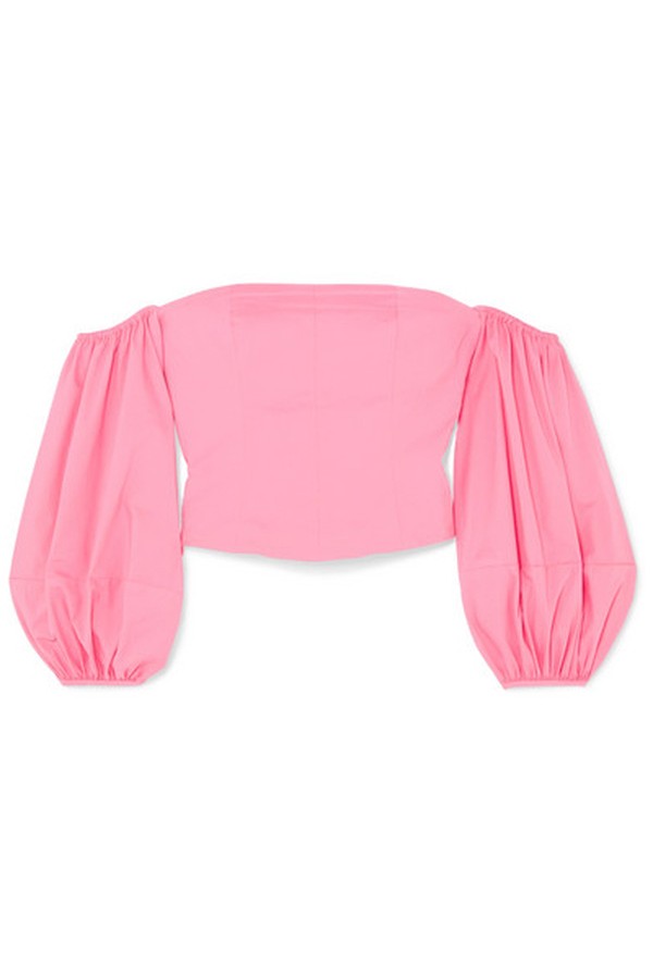 Off-The-Shoulder Poplin Top from Staud