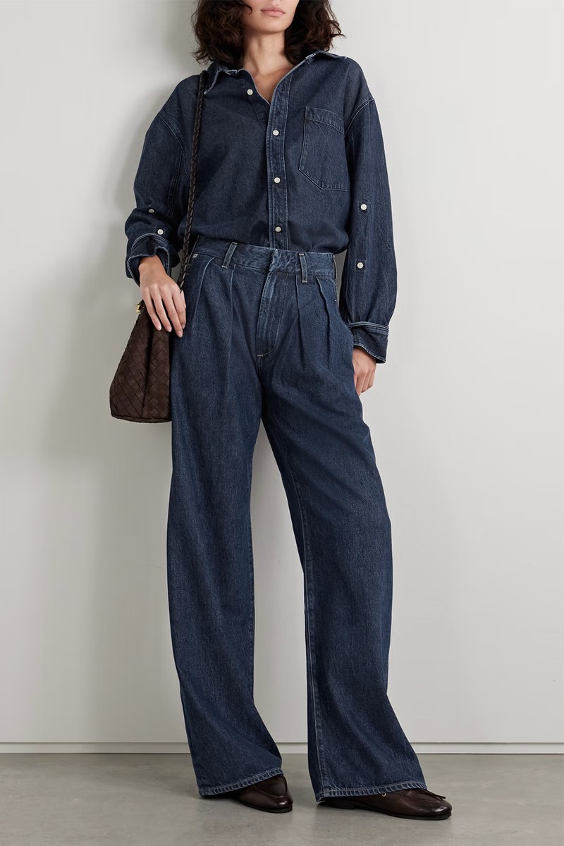 Petra Pleated High-Rise Wide-Leg Jeans from CITIZENS OF HUMANITY