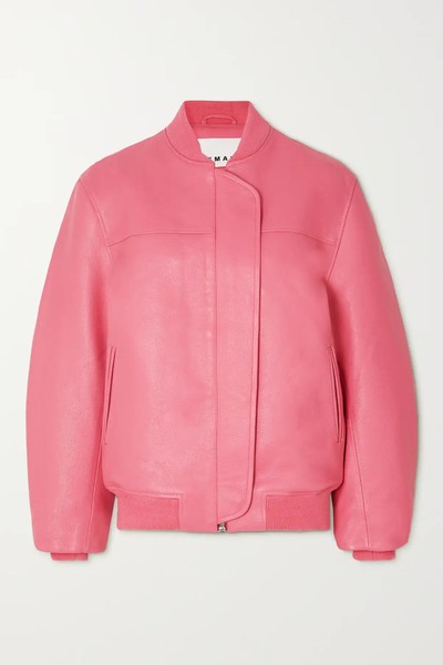 Maryan Oversized Leather Bomber Jacket from Remain Birger Christensen