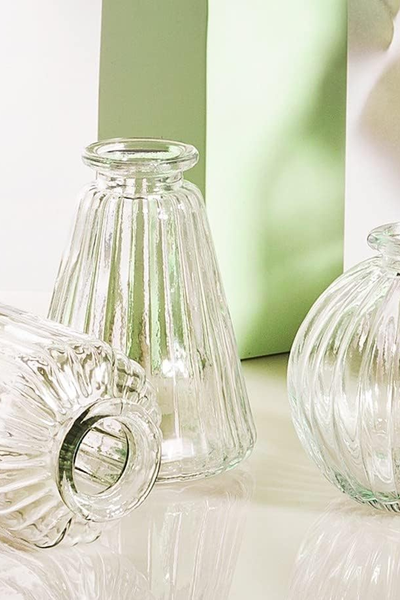 Plain Glass Bud Vases - Set Of 3 from Sass & Belle