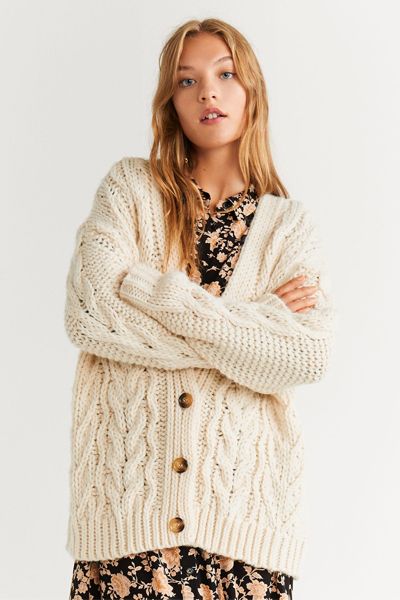 Chunky Knit Cardigan from Mango