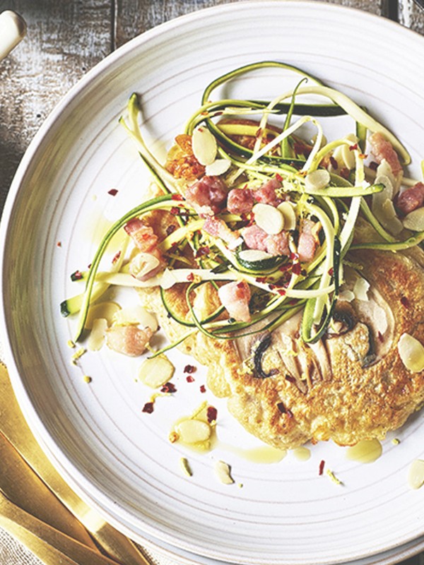 Closed-Cup Mushroom Pancakes