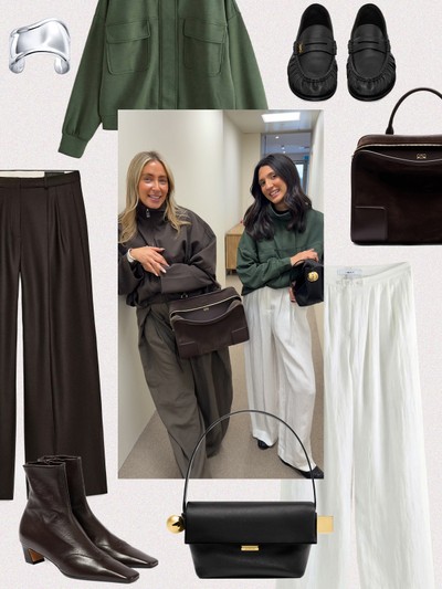 The Cool-Girl Combo We’re Loving: Funnel Neck Jackets & Tailored Trousers