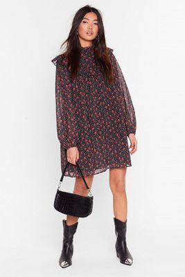 Smock to the System Floral Mini Dress