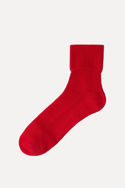 Ribbed Merino Wool Socks from Lindex