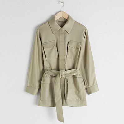 Oversized Belted Workwear Jacket from & Other Stories