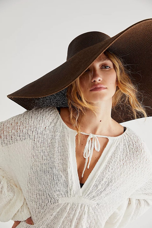 Shady Character Packable Wide Brim Hat from Free People