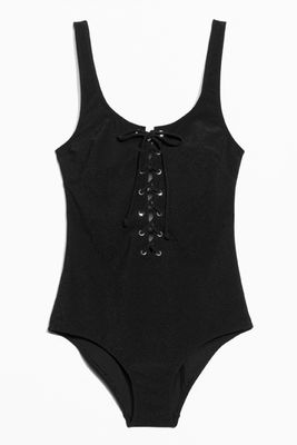 Lace-Up Swimsuit from & Other Stories
