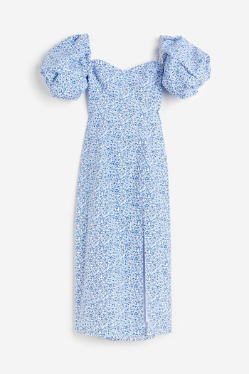 Off-The-Shoulder Puff-Sleeved Dress from H&M