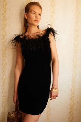 Lena Silk-Velvet Dress, £245 | Rixo