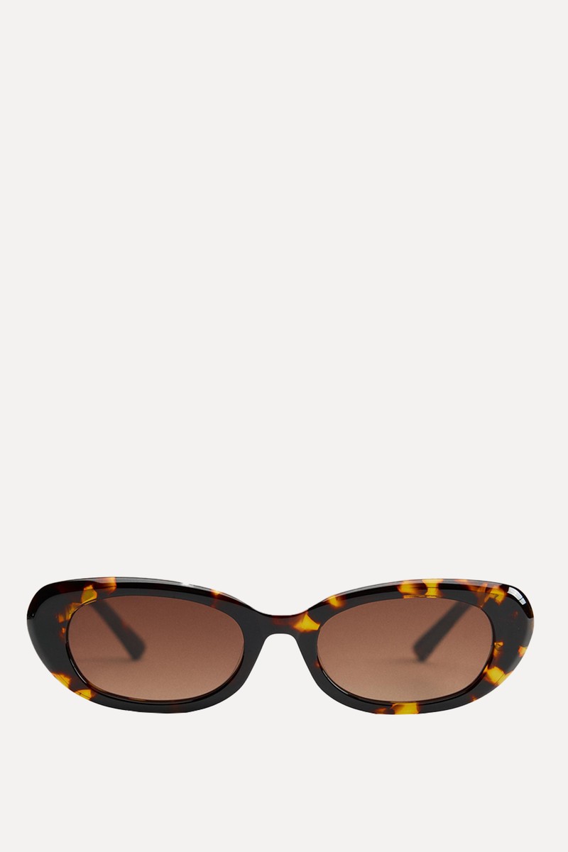 Oval Tortoiseshell-Effect Sunglasses from Zara