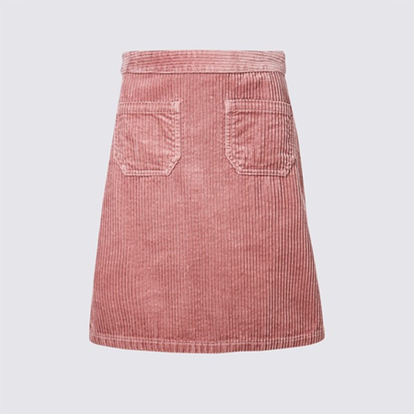 Corduroy A-Line Mini Skirt