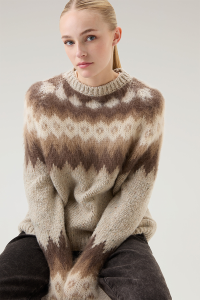 Fair Isle-Knit Crew-Neck Jumper from Woolrich